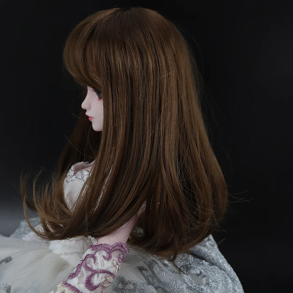 Cataleya 1/3 1/4 BJD волосы высокая температура длинные серые прямые и Курчавый BJD парик SD для BJD куклы
