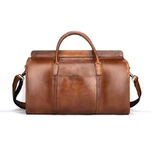 Натуральная кожа, дорожная сумка для мужчин, большая сумка для переноски багажа и путешествий, мужская кожаная сумка для путешествий, сумка для выходных, большая сумка-тоут для сна