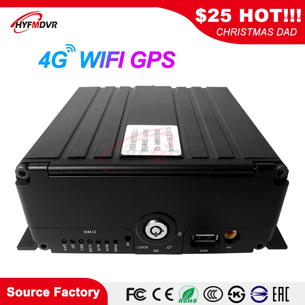SDK карта + Петля жесткого диска запись широкое напряжение DC8V 36V 4G gps WIFI мобильный