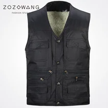 2017 new autumn winter Zozowang solid loose casual vest men fashion brushed keep warm Single Breasted winter vest men 3XL 2017 new autumn winter Zozowang solid loose casual vest men fashion brushed keep warm Single Breasted winter vest men 3XL