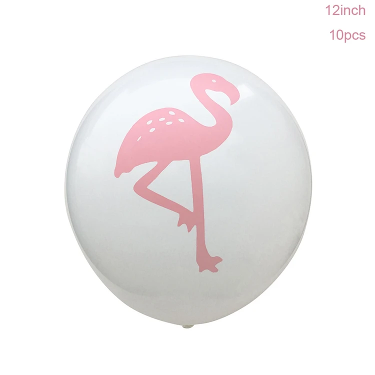 Йориу Гавайский цветок ожерелье шар в виде фламинго латекс фотобудка реквизит тропический Летний пляж Гавайи Aloha вечерние украшения DIY - Цвет: Flamingo Balloon