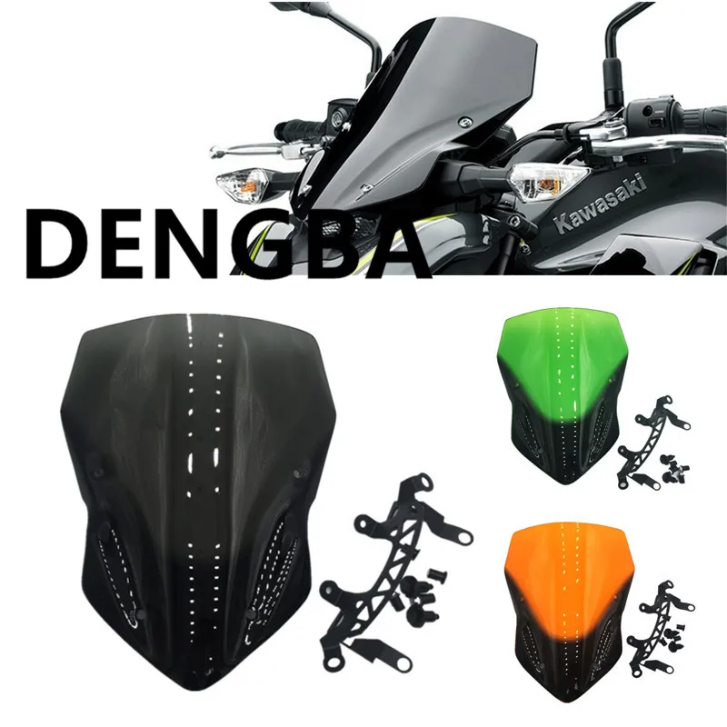 

High Quality Motorcycle Windshield Wind Deflector Windscreens for Kawasaki Z900 z900 2017 2018