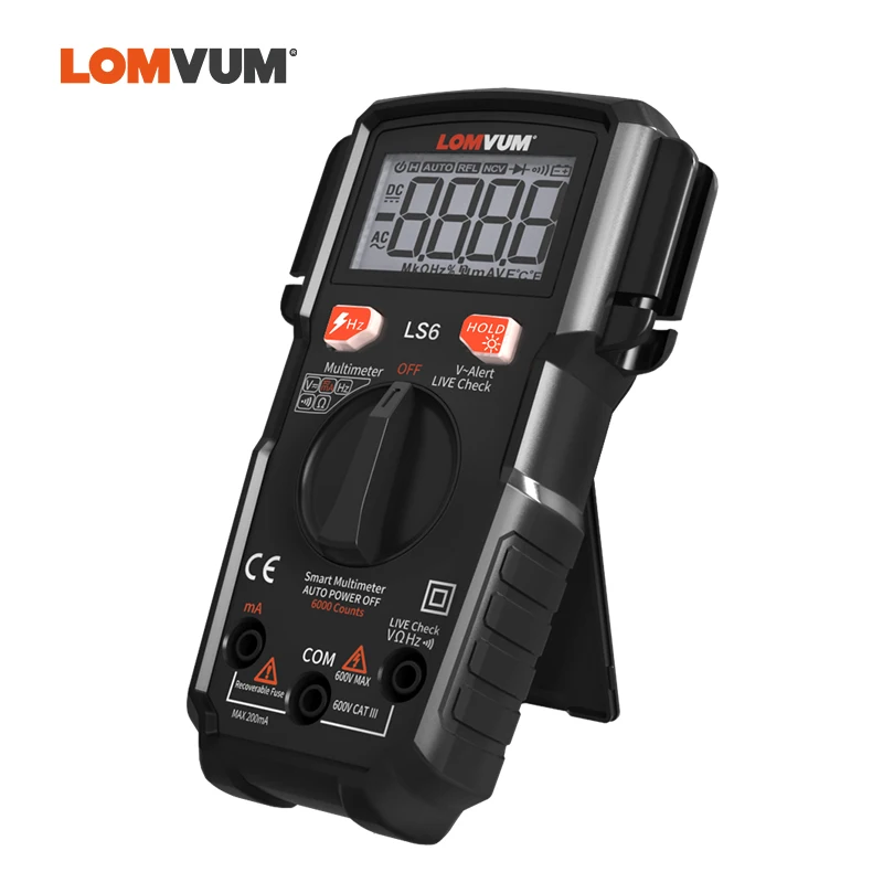 Интеллектуальный мультиметр LOMVUM 6000 отсчетов высокоточный автоматический