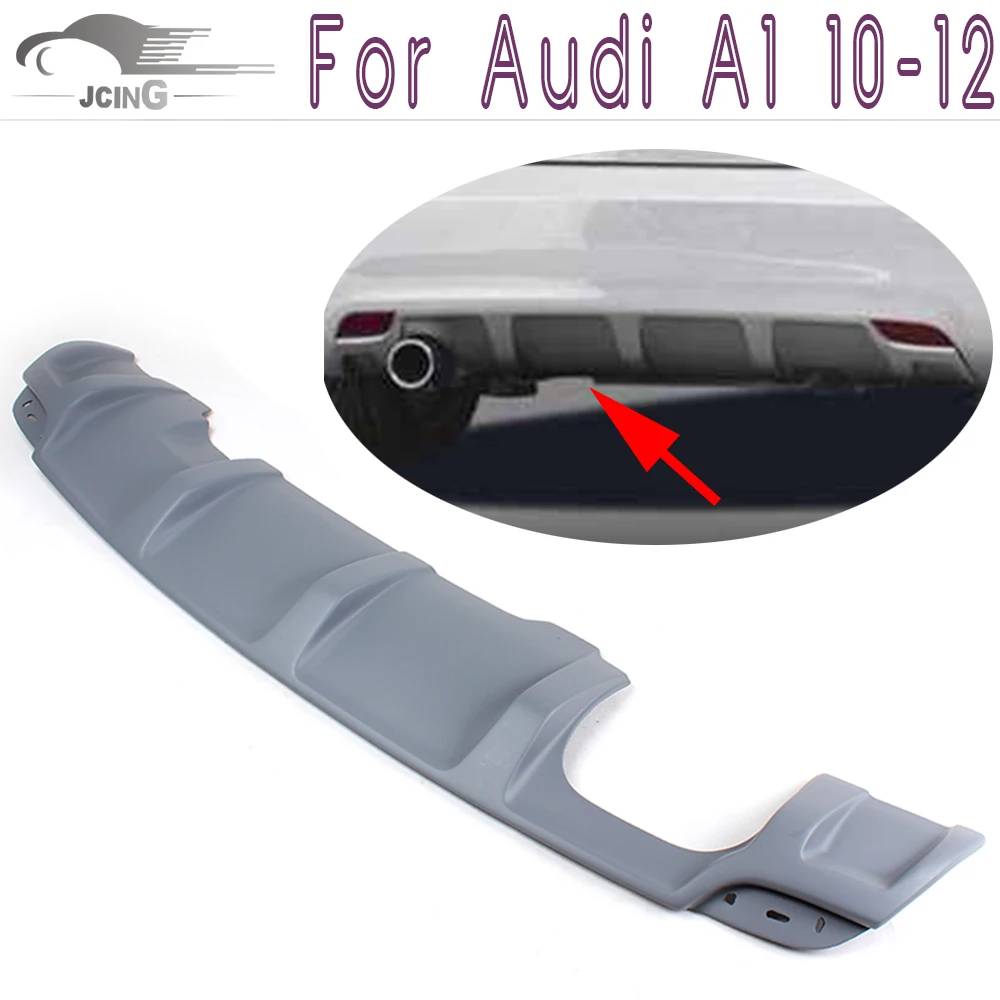 

Unpainted PU Grey Primmer Rear Bumper Lip Diffuser Spoiler Fit For Audi A1 2010-2012