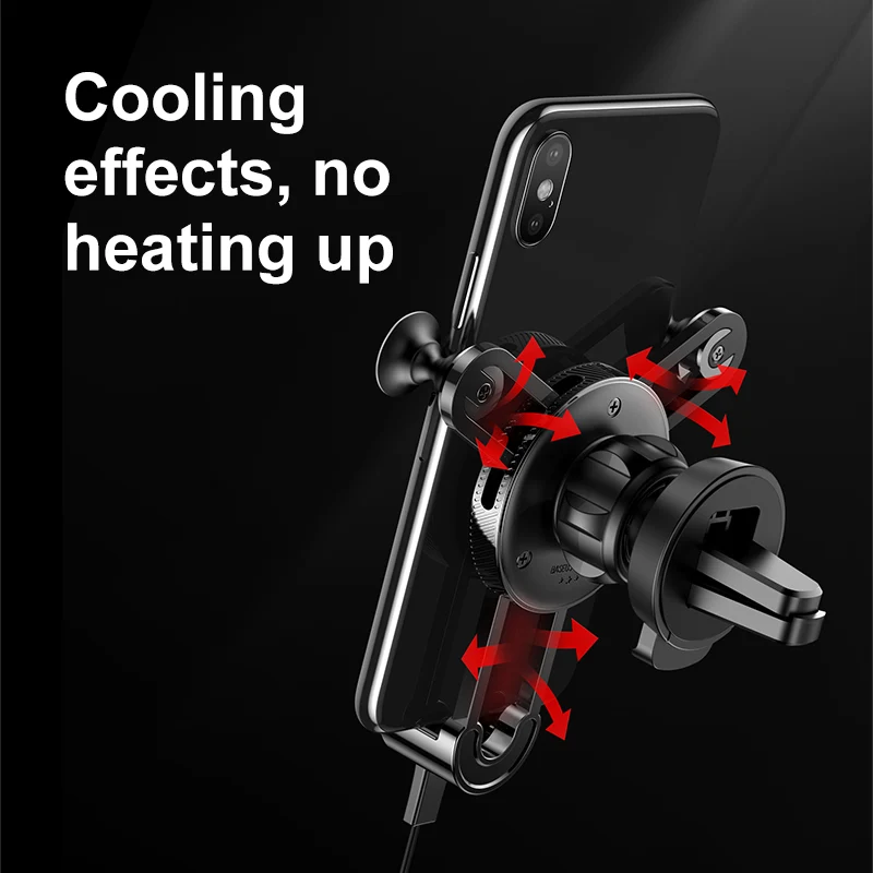 Baseus Auto Telefon Halter Schwerkraft Air Vent Halterung Handy Halter Stehen für iPhone USB C Kabe