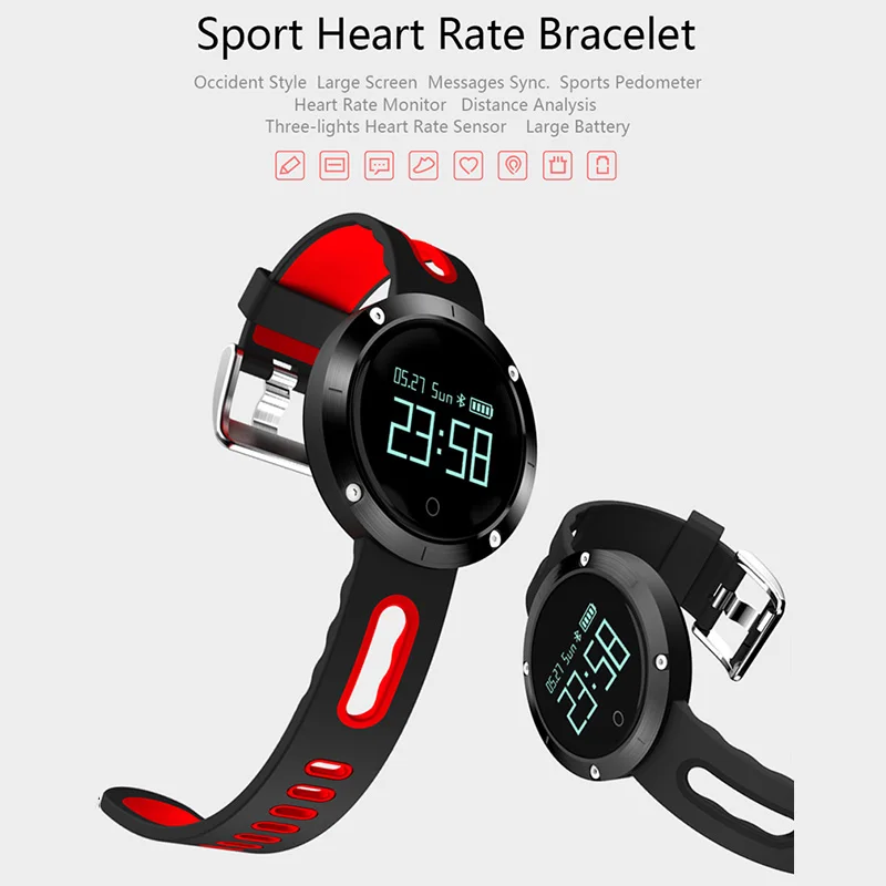 

Smart Watch Mens Sports Waterproof Bluetooth Blood Pressure Heart Rate Monitor Call SMS SNS Remind Activity Tracker Smartwatch