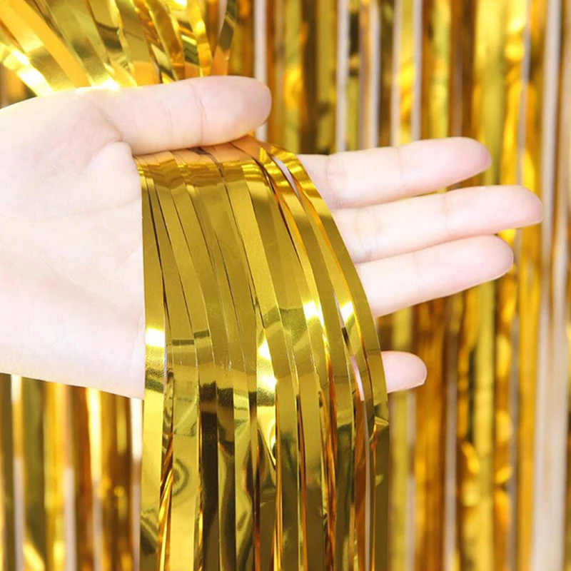 

3M Gold Rainbow Sequin Backdrop Foil Fringe Tinsel Curtain Birthday Party Decoration Baby Shower Hen Party Decoration PSC55