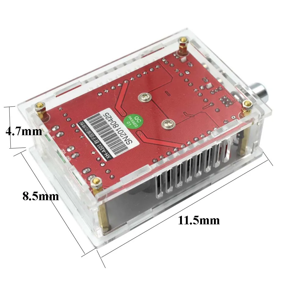 XH-A101 TDA7498 100 Вт+ 100 Вт DC9-34V 24 в высокой мощности Цифровой усилитель плата с Чехол и усилители вентилятора