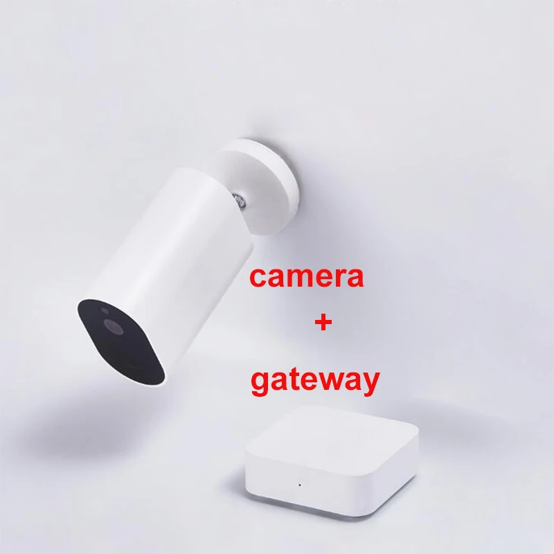 Xiaomi Mijia смарт-камера батарея шлюз CMSXJ11A 1080P 120 градусов F2.6 AI Humanoid обнаружения IP Беспроводная камера s Cam - Цвет: white