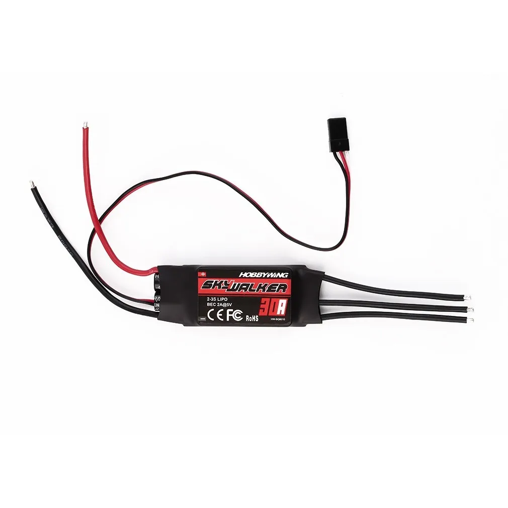 1 шт. Hobbywing Skywalker 20A 30A 40A 50A 60A 80A ESC контроллер скорости с UBEC для радиоуправляемых FPV