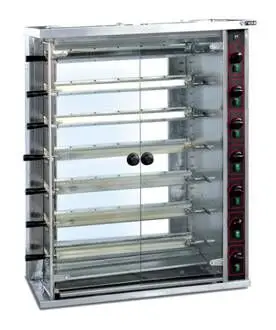 

Free shipping by sea Seven big skewers roast machine,Gas chicken roaster machine commercial chicken BBQ grill, chicken oven
