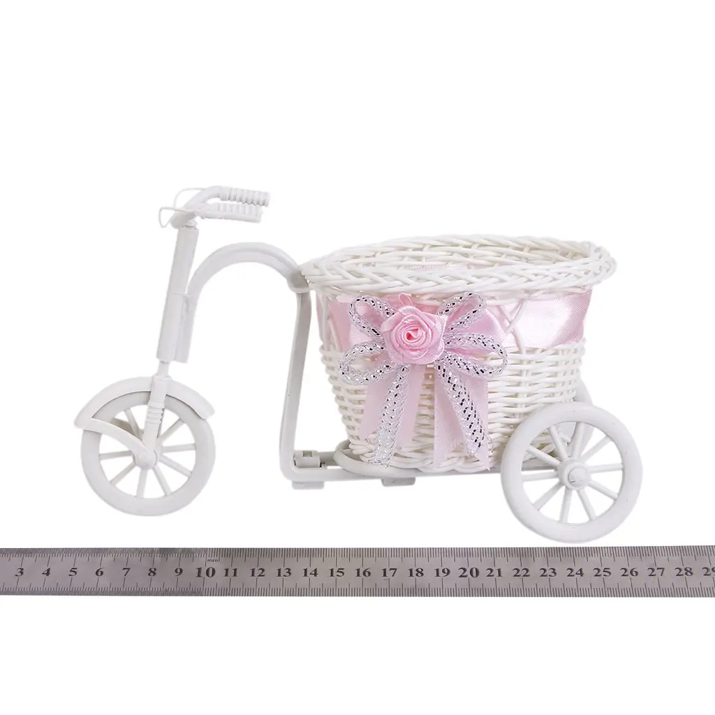 Трицикл ручной работы/велосипед Цветочная корзина для цветочной вазы и хранения украшения подарок