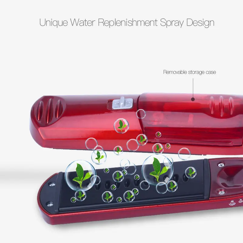 Профессиональный Керамический выпрямитель для волос утюжок для волос паровой плоский утюжок для выпрямления воды увлажняющие Инструменты для укладки chapinha P47