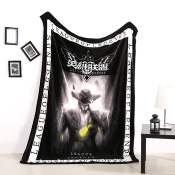 

League of Legend LOL cartoon Blanket Game flannel sofa coral nap air conditioning blanket send friend to student's family gift