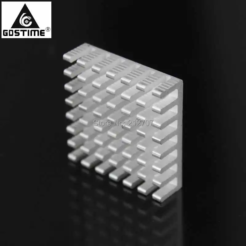 500 шт. в партии Gdstime алюминий 28x28x8 мм IC светодиодный фонарь радиатор GD030|heat sink|heatsink