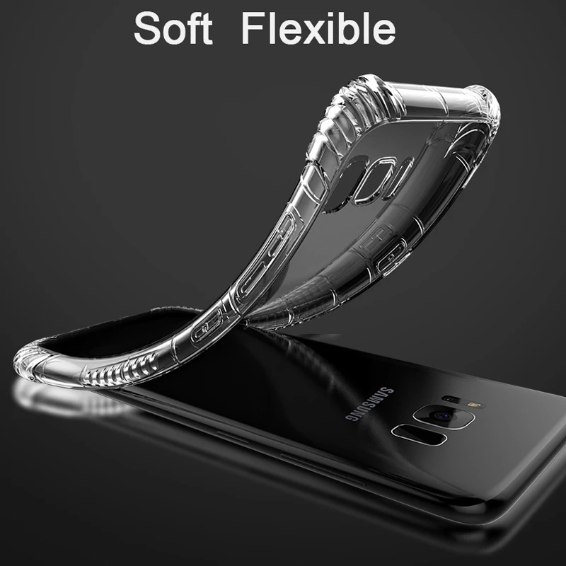 Чехол CAPSSICUM для Samsung S8 противоударный мягкий прозрачный чехол Galaxy Plus