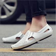 2016 mode Männer Sandalen Beschuht Breathable Action Leder Fisher Männer Schuhe Braun Mann Big Size Sapatos Masculinos