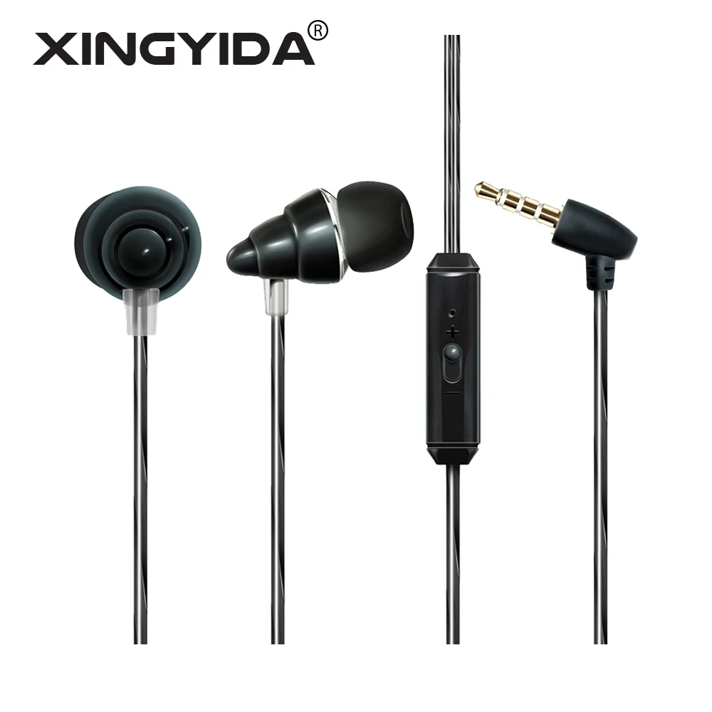

XINGYIDA 3.5mm Plug Wired Earphone In Ear Headphone fone de ouvido Stereo Earbuds Headset with Mic for Computer Mobile Phones