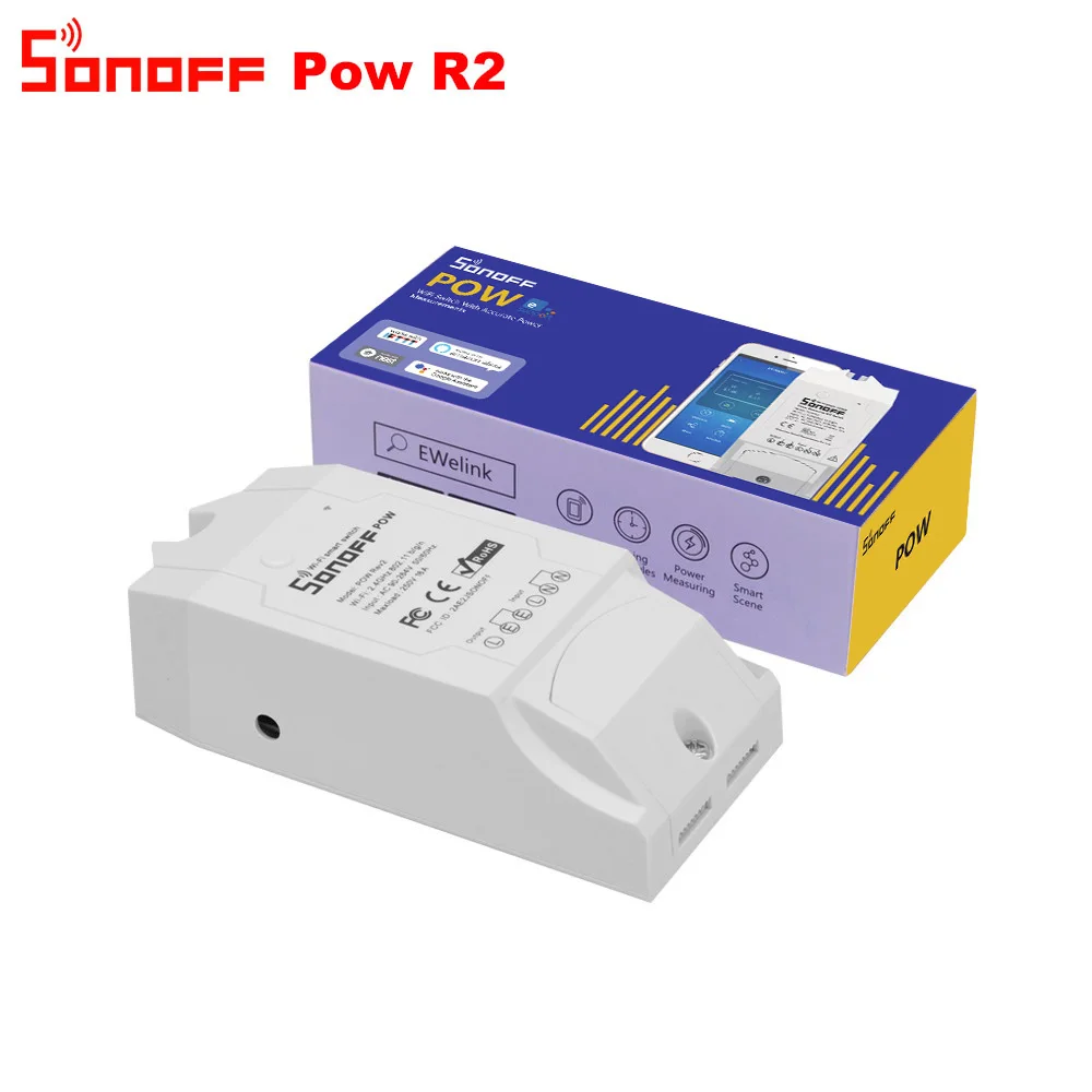 Itead 3 шт./лот SONOFF POW R2 15A WiFi умный переключатель монитор энергопотребление умный дом Wi-Fi переключатель приложение контролируется работает с Alexa