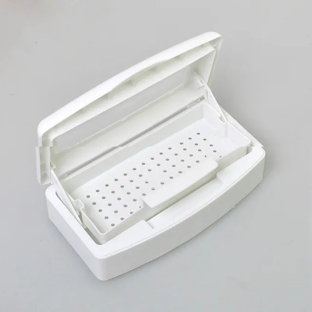 Nail Art Equipment Pro Plastic Sterilizer Tray Nail Art Equipment Pro Plastic Sterilizer Tray Disinfection Box Salon Beauty Manicure Tool Sterilizing