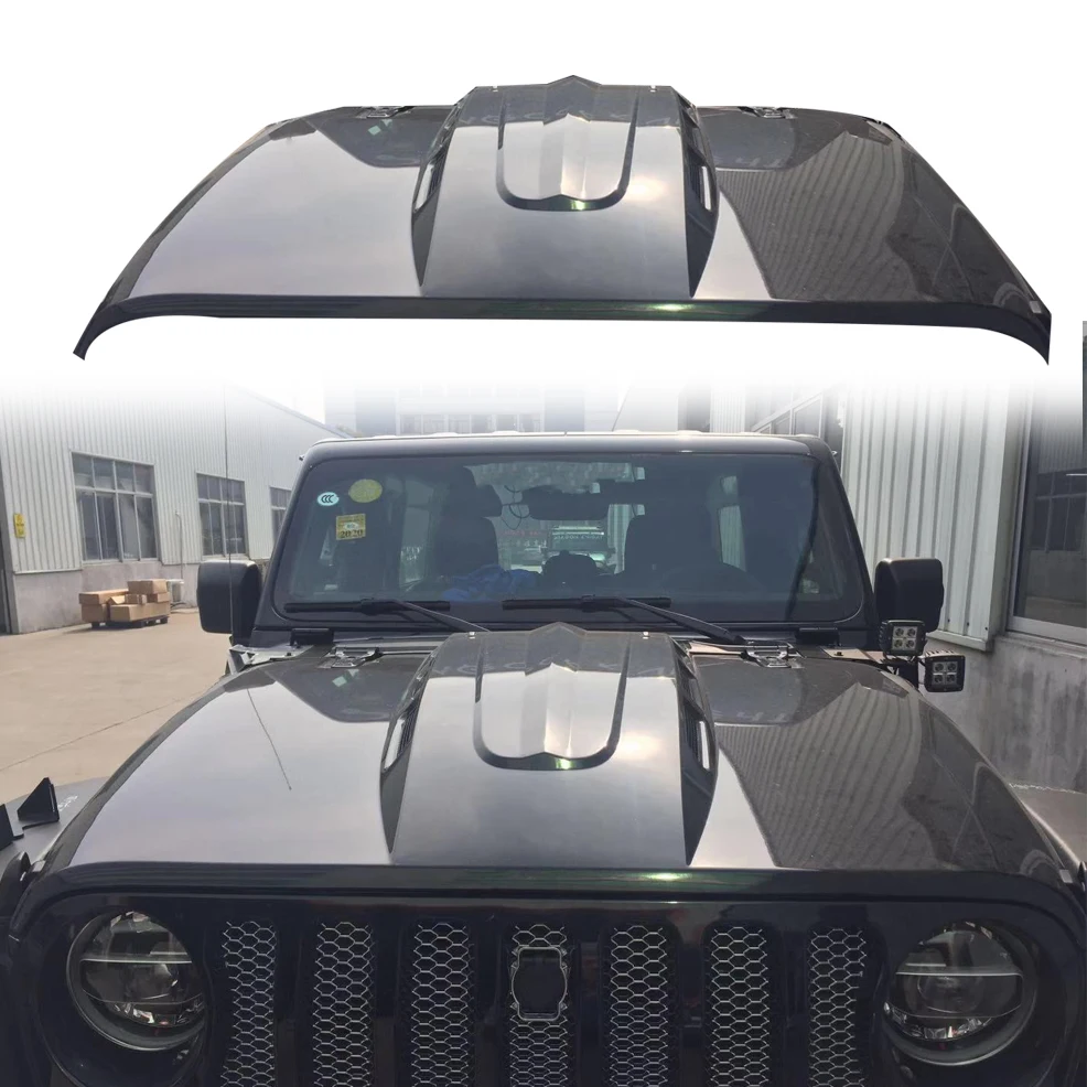 JL Мститель капот для jeep wrangler 2018 + черная сталь Авто продукты JL1065 | Автомобили и