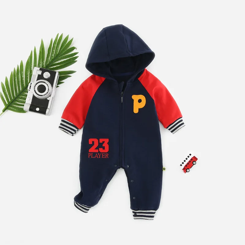 

Toddler Baby Boys Custome Romper Spring Outfits Jumpsuit Autumn Hooded Warm Baby Clothes For Newborn Baby Kids Romper Clothing