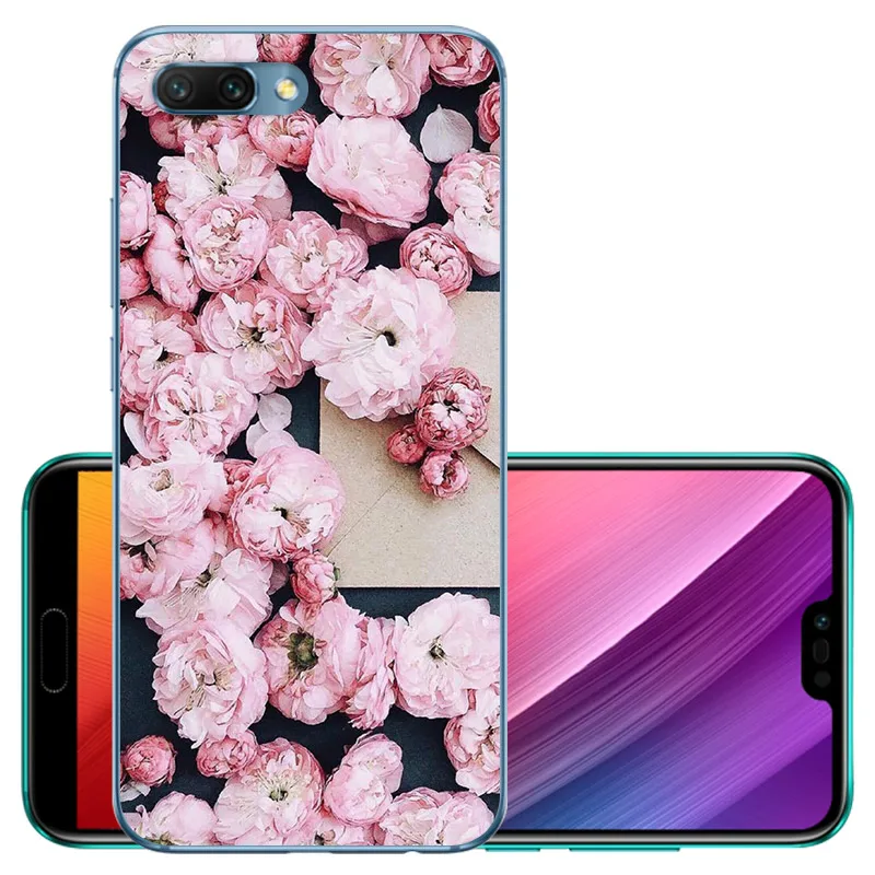 CROWNPRO Funda для huawei Honor 10 чехол s Силиконовый ТПУ для Honor10 5,8" мягкая задняя крышка прозрачный для huawei Honor 10 чехол для телефона TPU - Цвет: FRH