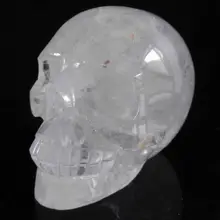 Ddh001100 Ясный Кварц Рок Резные Череп, реалистичная, Кристалл Исцеления