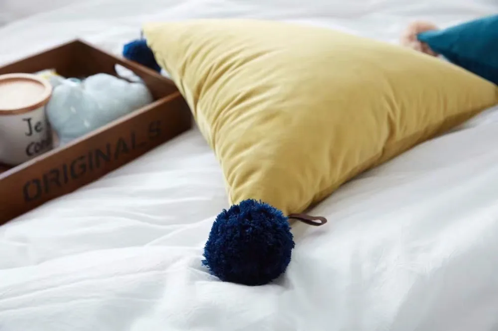 Северная Европа лаконичный стиль мяч треугольная кровать подушка домашняя декоративная