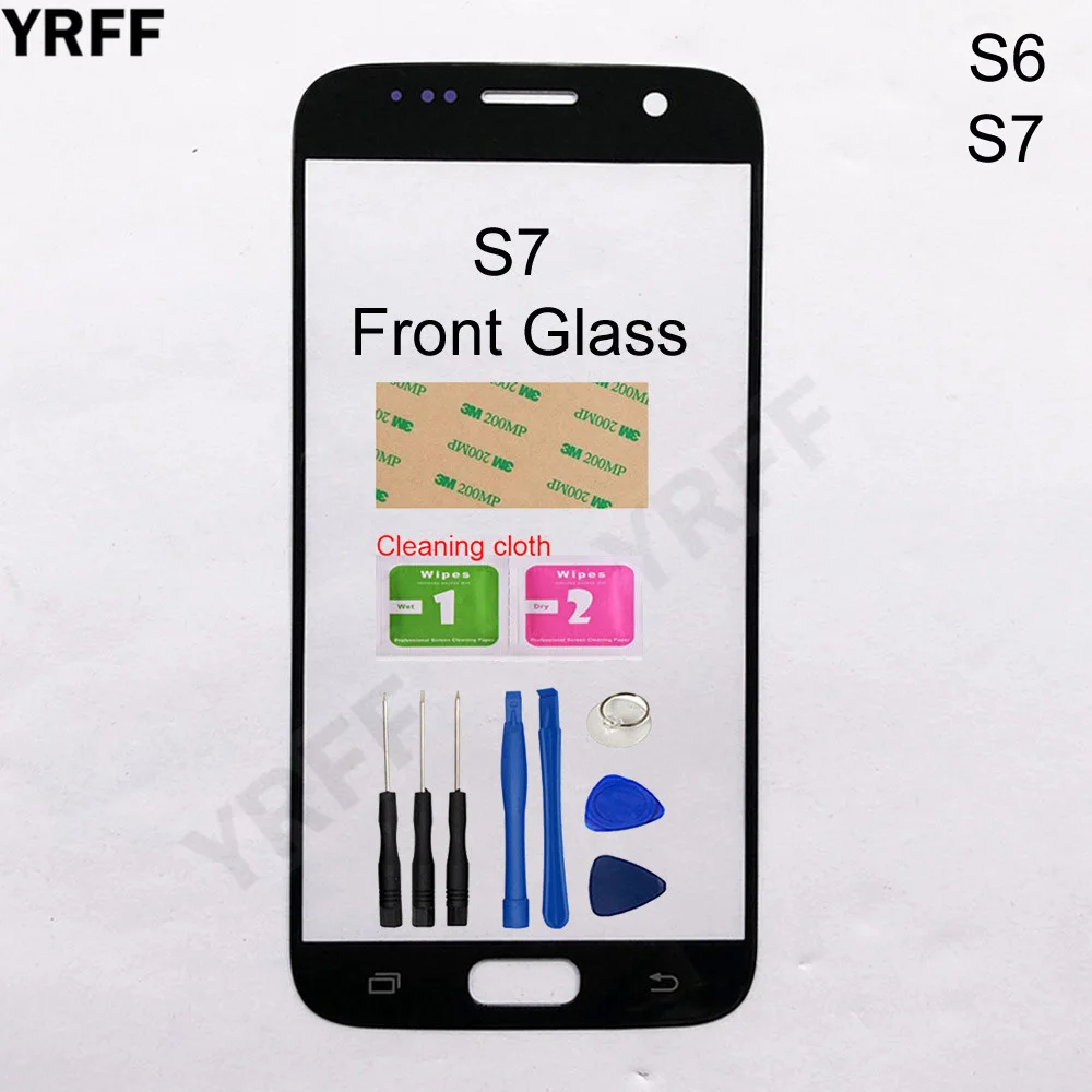 Закаленное стекло 5 1 дюйма для Samsung Galaxy S7 G9300 S6 G9200 внешнее (без сенсорного экрана и