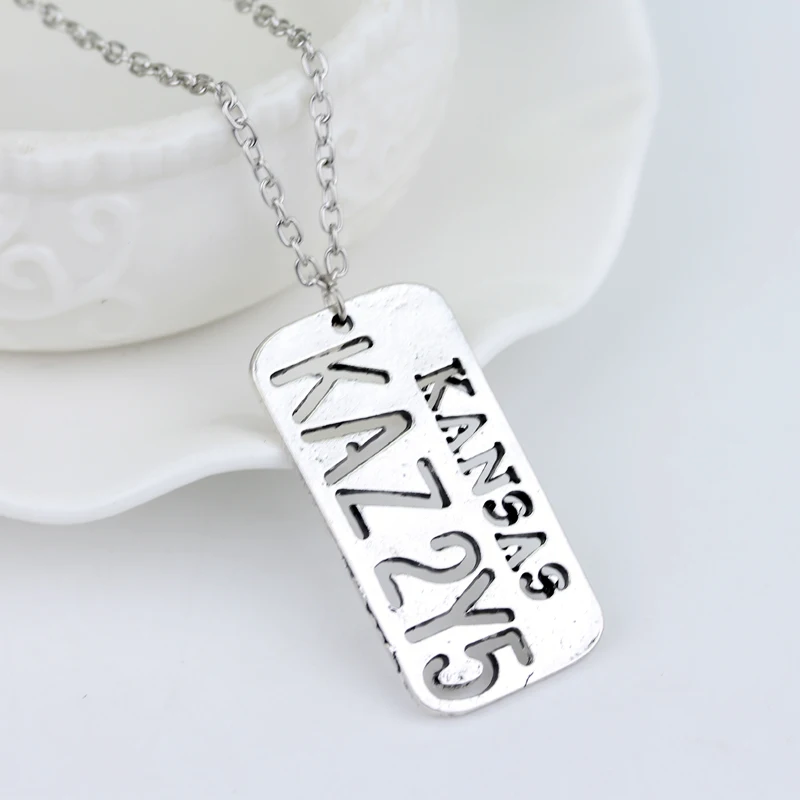 

dongsheng Supernatural Necklace KANSAS KAZ 2Y5 Hollow Star Pendant Dean Winchester Necklace for Lover Wings Angel Gift-30
