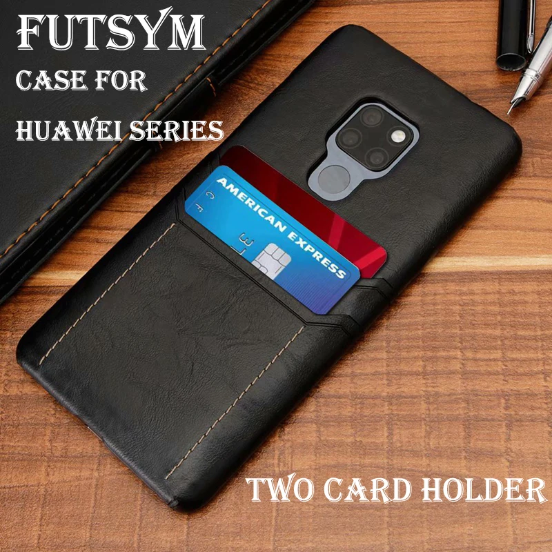 Card Holder Genuine Leather Cattle Hide Case for Huawei Mate 20 Shockproof Honor 8X 10 Lite Fundas Coque |