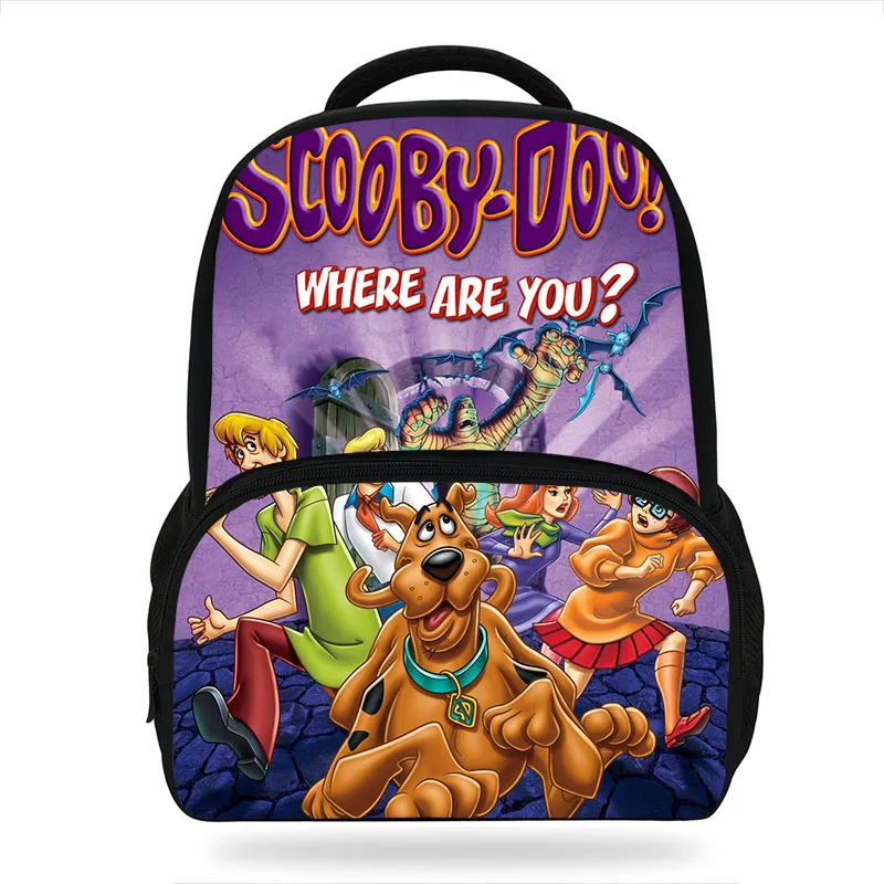 14 дюймов Popluar Scooby Doo Mystery Machine Печатный школьный рюкзак для детей мультяшная