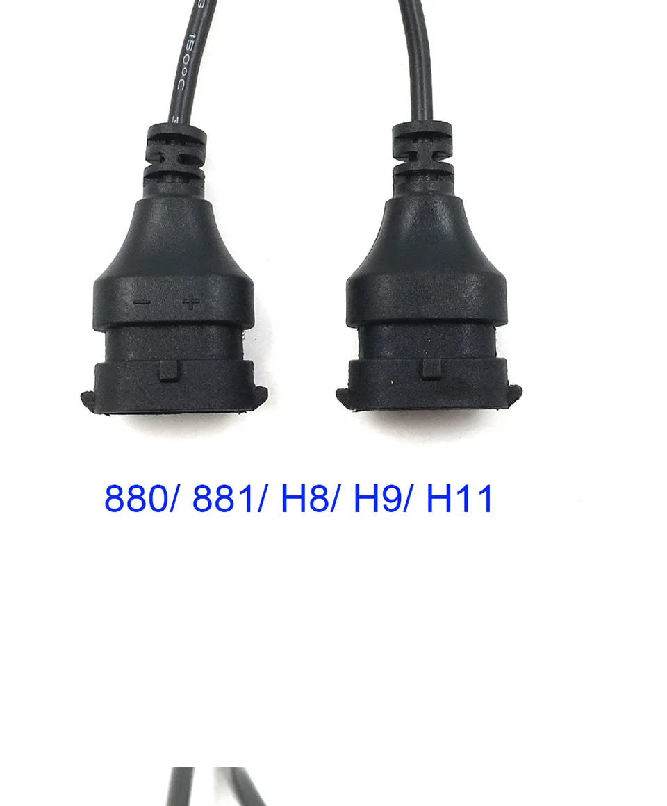 10pcs Car Headlight Plug Wire H1 H3 H4 H7 H8 H11 9004 9005 9006 9012 Socket Adapter 12V 24V Truck Auto Headlamp Lights Connector (10)