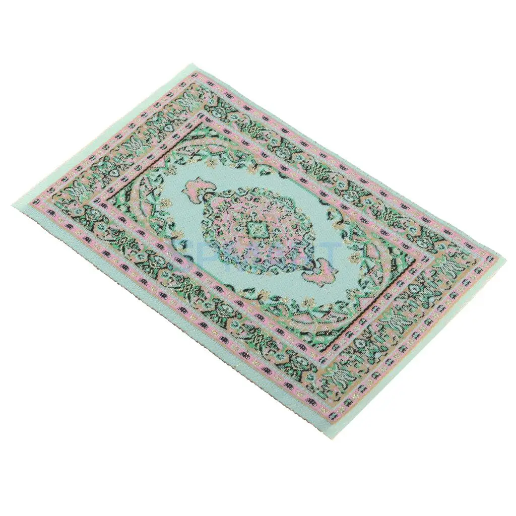 1/12 Scale Dollhouse Miniature Turkish Style Area Rug/Carpet/Mat Floor Coverings for Dolls House Any Rooms Furniture Decor Accs
