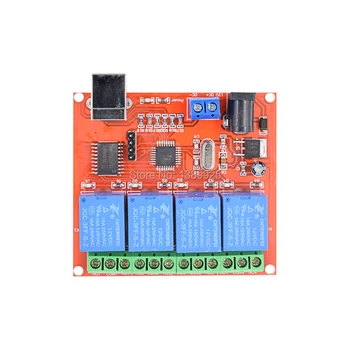 

New 12V USB Relay 4 Channel Programmable Computer Control For Smart Home
