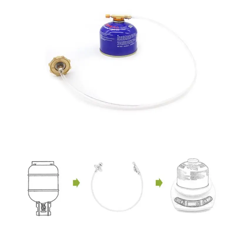 Outdoor Camping Gas Stove Safe Switching Charging Inflatable Valve Adapter for Flat Tank Liquefied Gas Cylinder