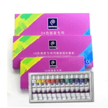 Водостойкие 12 цветов 12 мл тюбик акриловой краски набор цветной лак для ногтей краски для рисования ткани инструменты DIY