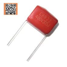 5pcs CBB 400V 2UF 205J 400V 5% PITCH 20MM DIP CBB Polypropylene film capacitor