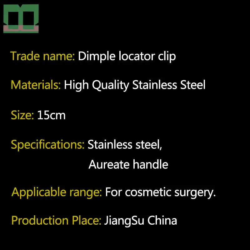 Dimple locator clip nнержавеющая сталь косметические и пластиковые хирургические