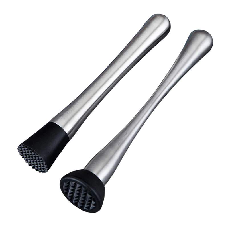 Barware Cocktail Muddler Stainless Steel Bar Mixer Fruit Muddler Crushed Ice Mint Mojito DIY Drink Muddlers Bar Tools (2)