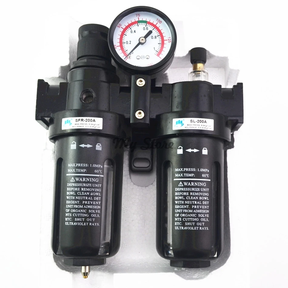Pneumatic Air Filter Regulator Lubricator Combinations Water Oil Separator 1/4'' 3/8'' 1/2'' Pneumatic Air Filter Regulator Lubricator Combinations Water Oil Separator 1/4'' 3/8'' 1/2''