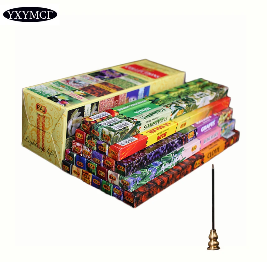 

F 25 In 1 Indian Incense Sticks Mixed Smells Stick Incenses for Wooden Incense Burner Bulk Sandalwood Incenses 200pcs/lot