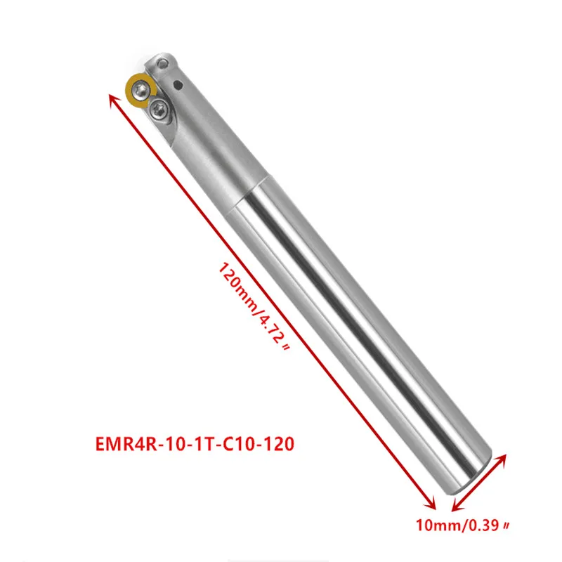 1 P EMR4R-1T держатель фрезерного инструмента C10mm/C12mm ЧПУ Концевая фреза фрезерная оправка Бут для круглых RPMT08T2 вставка