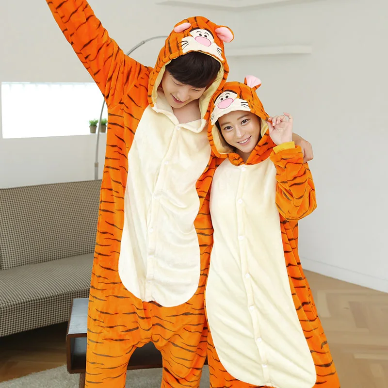 New Children'S Animal Pajamas Winter Warm Girl Boy Kids Pajama Cartoon Tiger Cosplay Onesie Hooded Cute Sleepwear New Children'S Animal Pajamas Winter Warm Girl Boy Kids Pajama Cartoon Tiger Cosplay Onesie Hooded Cute Sleepwear