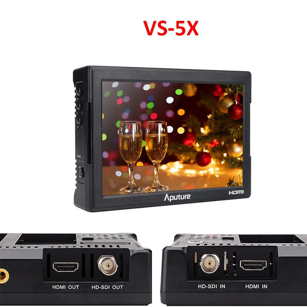 

VS-5X professional monitor SDI HDMI Input and output waveform vectorscope with SDI timecode best SDI monitor for DSLR