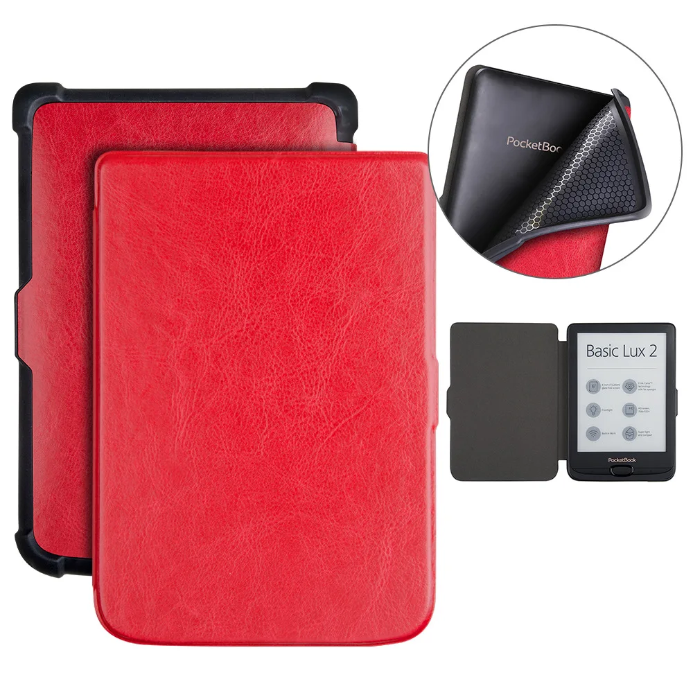Кошелек сенсорный умный чехол для Pocketbook 6322 6 ''чехол для книги + подарки кошелек сенсорный флип на открытом кармане книга