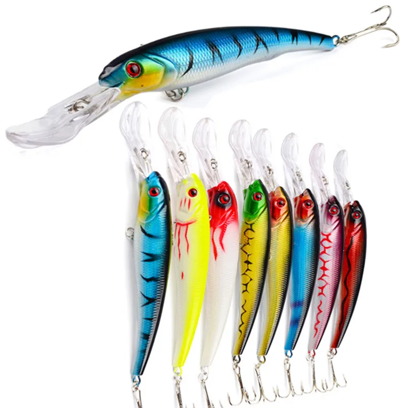 17CM 28G Minnow Hard Bait Fishing Lures Deep Diving 8M+ Hard Crankabits Wobblers High Quality