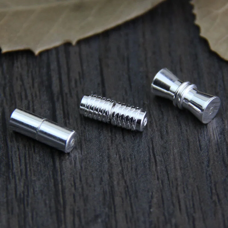 925 Sterling Silver Charm Buckle Clasp Hook Screw Connector Findings Jewelry