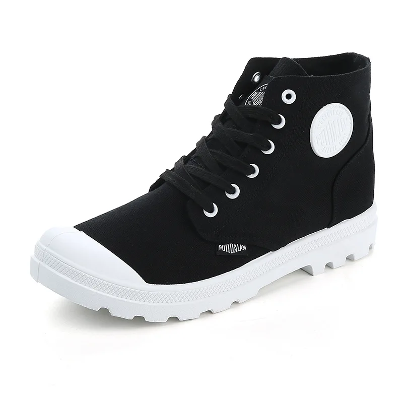 Men/'s Canvas Martin Ankle Boots Outdoor High-top Military Tactical Combat Shoes